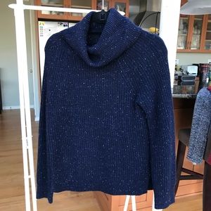 jcrew speckled turtleneck sweater